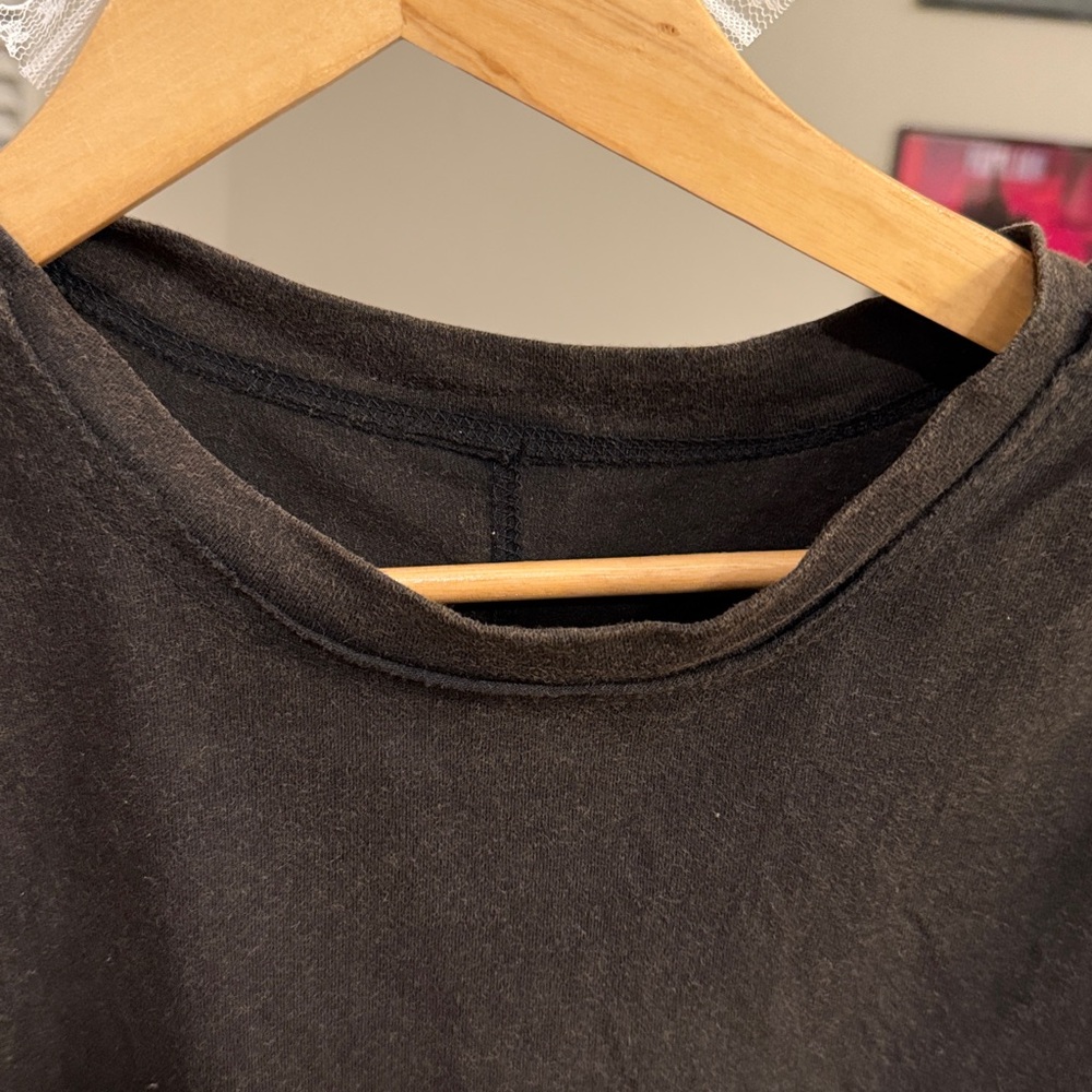 SHEIN Black/ Dark Brown Crop Top Muscle Tank - Picture 3 of 5
